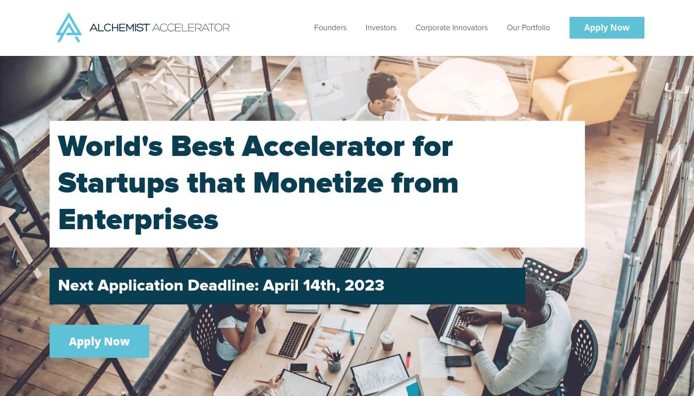 Banner de Alchemist Accelerator